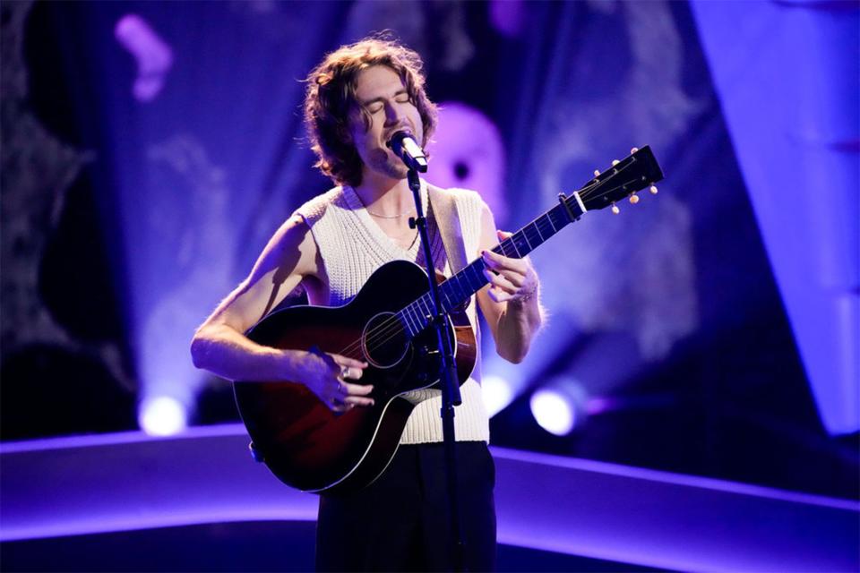 Rivers Grayson of Florence, Ala., performs David Gray’s “Babylon” on season 25 of NBC's "The Voice," which aired Monday, March 4.