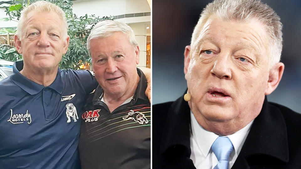 Phil Gould, pictured here looking noticeably different in 2023 than he did in 2022.