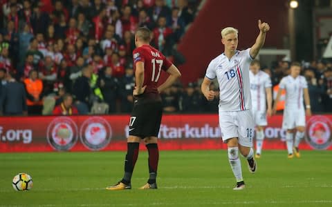 Hordur Magnusson - 'I'll get flashback to beating England when I see Roy Hodgson', says Bristol City and Iceland's Hordur Magnusson - Credit: AP