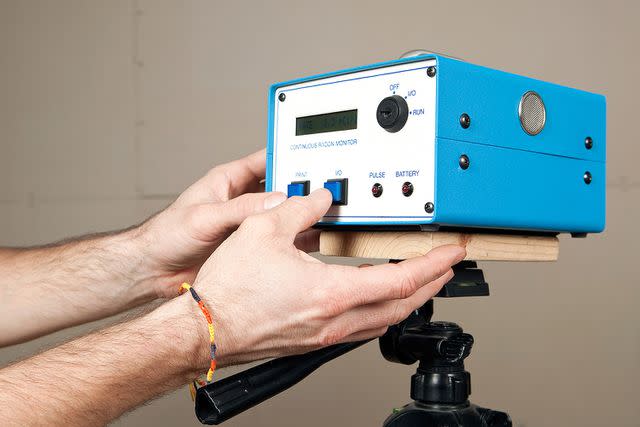 <p>Getty</p> Stock image of a radon monitor.