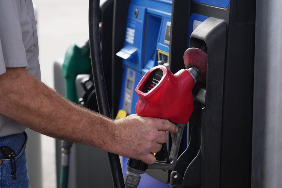 The national gas price average is currently up 8 cents per gallon from a month ago but is 83 cents per gallon lower than a year ago, according to GasBuddy data.