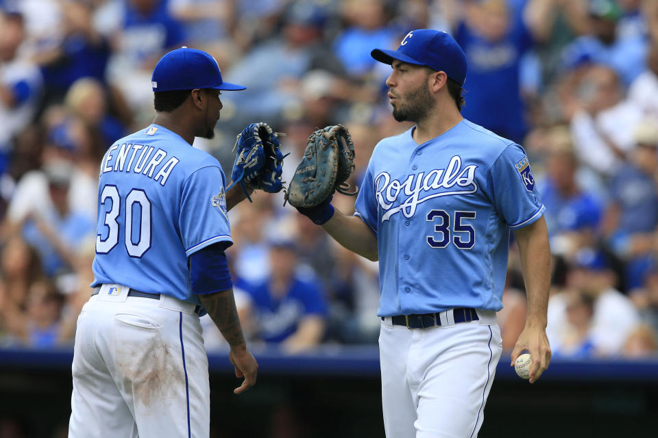 Eric Hosmer and Yordano Ventura were close before Ventura’s death, and now Hosmer will honor his fallen teammate with his new team, the San Diego Padres. (AP Photo)