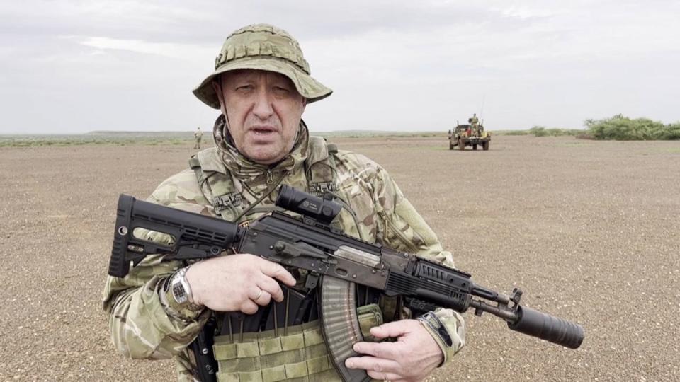 Prigozhin is the leader of the Wagner mercenary group (HANDOUT/TELEGRAM/@ razgruzka_vagnera/AFP/Getty)