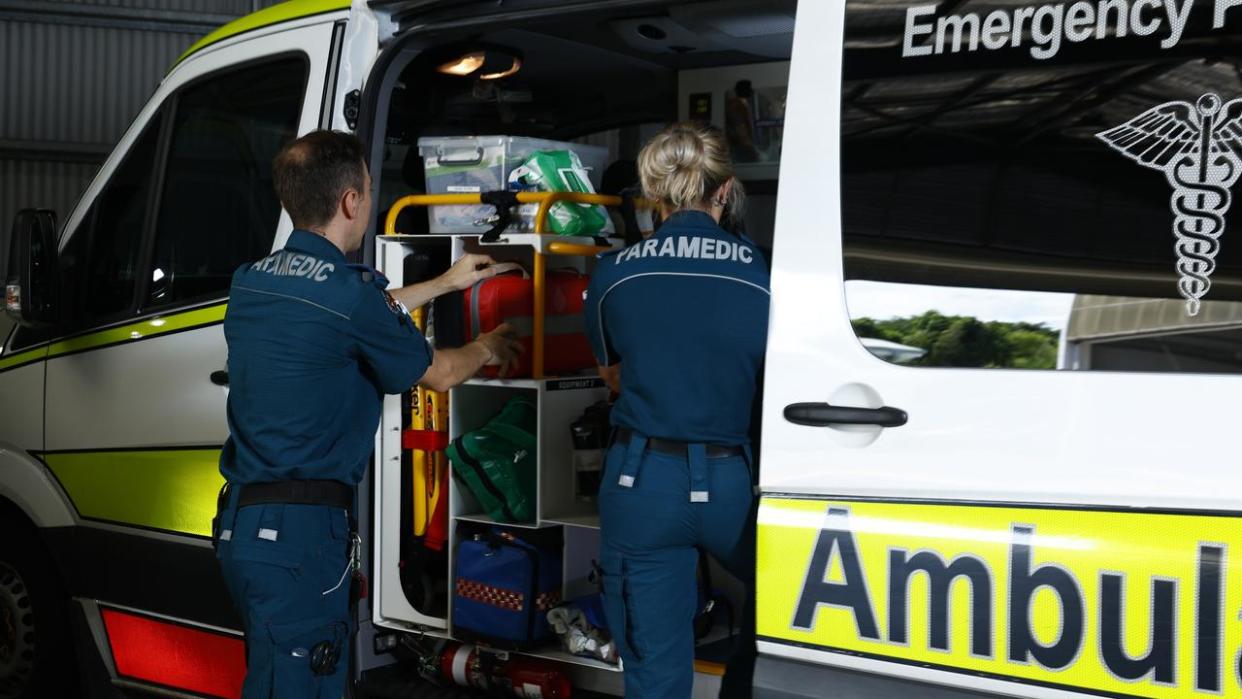 Queensland Ambulance Service said the boy was airlifted to hospital. Picture: Brendan Radke
