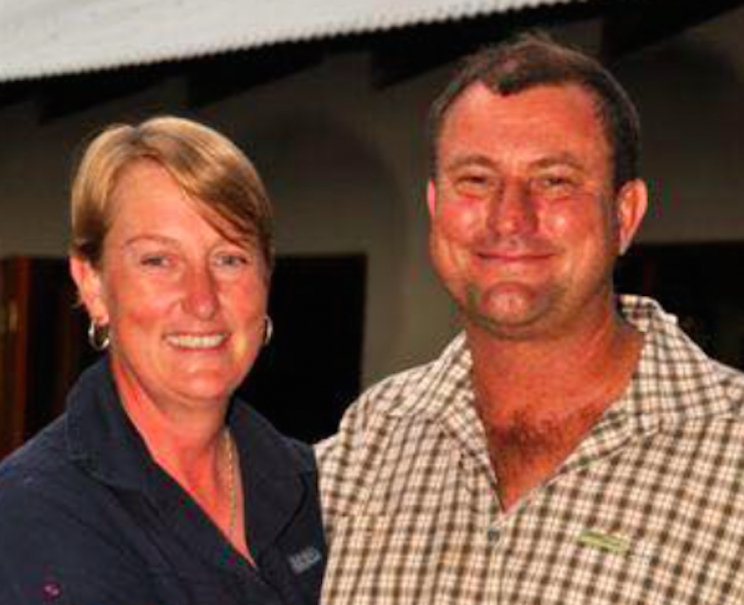 Theunis Botha pictured with his wife, Carike (Picture: Facebook)