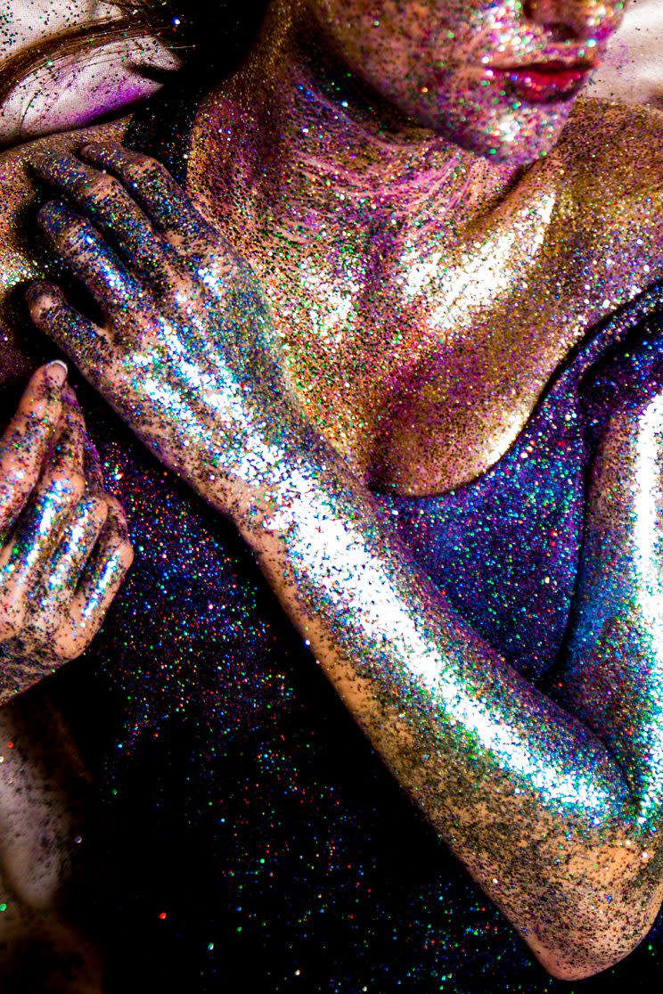 Glitter-bombing your genitals is actually a thing. But is it safe? [Photo: Getty]