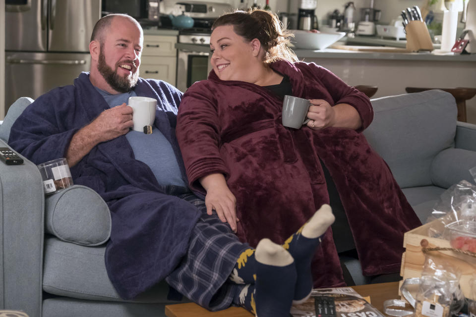 <p>Chris Sullivan as Toby and Chrissy Metz as Kate in NBC’s <i>This Is Us</i>.<br> (Photo: Ron Batzdorff/NBC) </p>