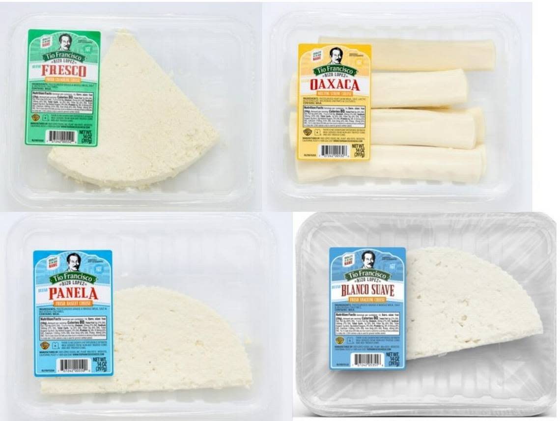 Shown are some of the products recalled by Rizo-López Foods because of illnesses and death from listeria contamination.