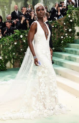 <p>Jamie McCarthy/Getty</p> Jodie Turner-Smith attends first solo Met Gala on May end 6, 2024 following divorce filing with Joshua Jackson