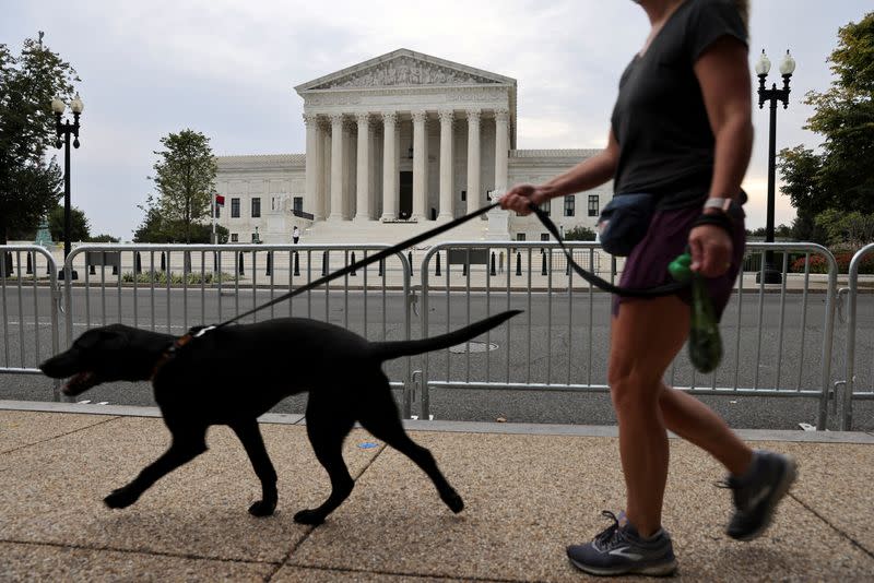 FILE PHOTO: The U.S. Supreme Court building is seen in Washington