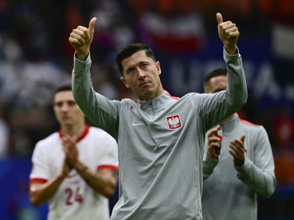 Nahm am kompletten Trainig teil: Robert Lewandowski (JOHN MACDOUGALL)