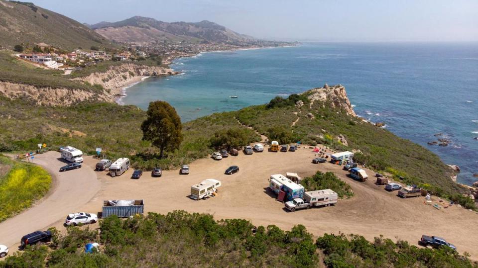 Improvements are coming to the Cave Landing parking area, which leads to the Pirate’s Cove clothing-optional beach. By the end of 2023, the lot will be smoothed, new drainage will be installed and trash and recycling containers will be added, the San Luis Obispo County Parks Department said.