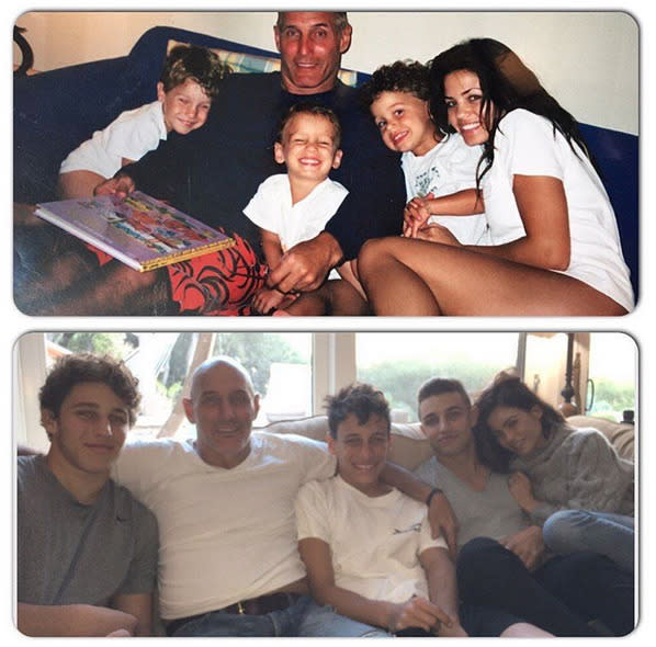 Jenna Dewan Tatum: “Happy thanksgiving everyone!!!!!! We spent the day with my dad and little brothers:) 10 years ago and now” -@jennaldewan