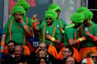 <p>Ireland fans look on ahead of the Six Nations clash with Italy </p>