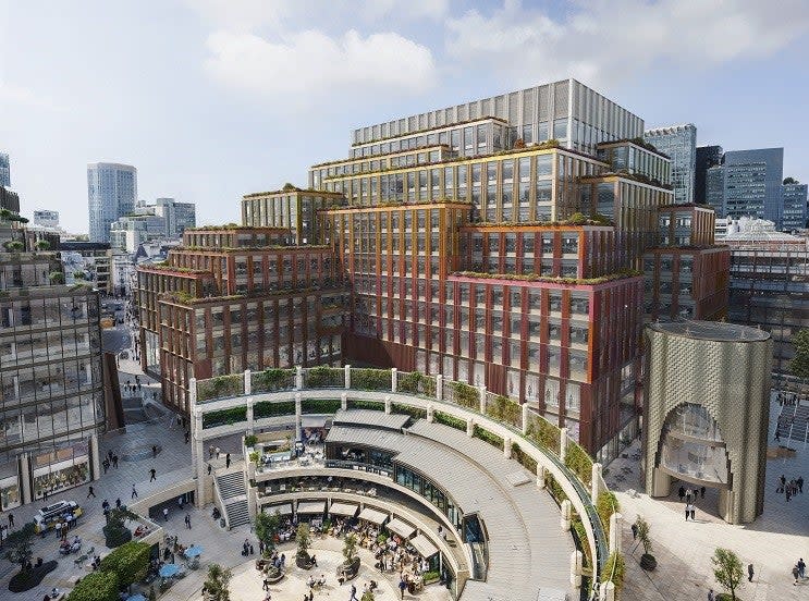 British Land is creating new offices at 1 Broadgate (british land)