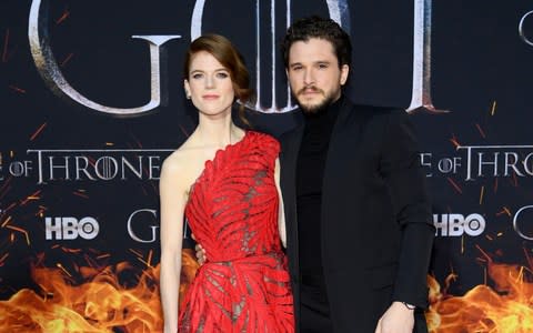 Rose Leslie and Kit Harington