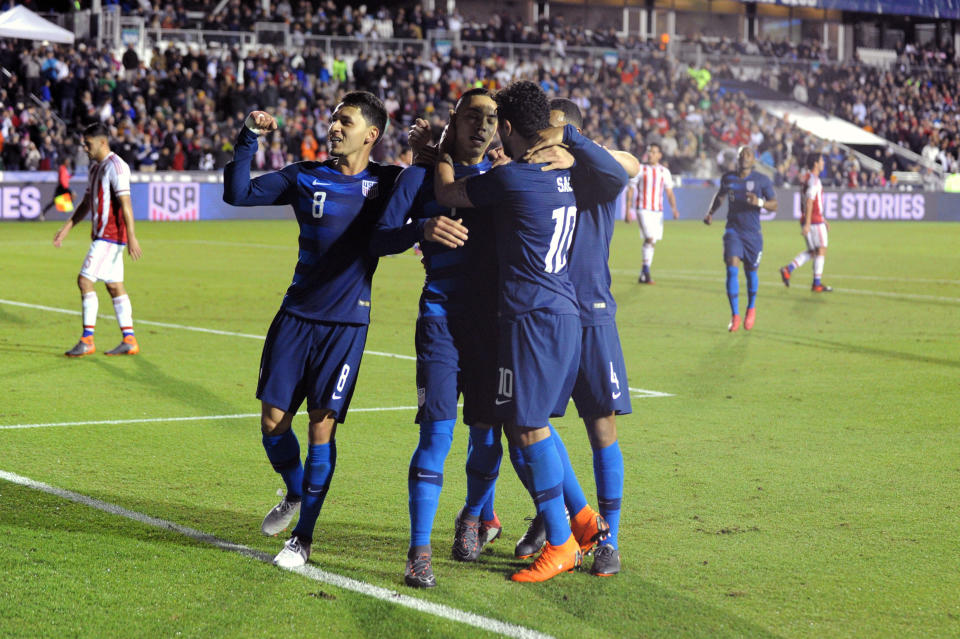 Bobby Wood’s penalty was all that separated the United States from Paraguay on the scoreboard. (EFE)