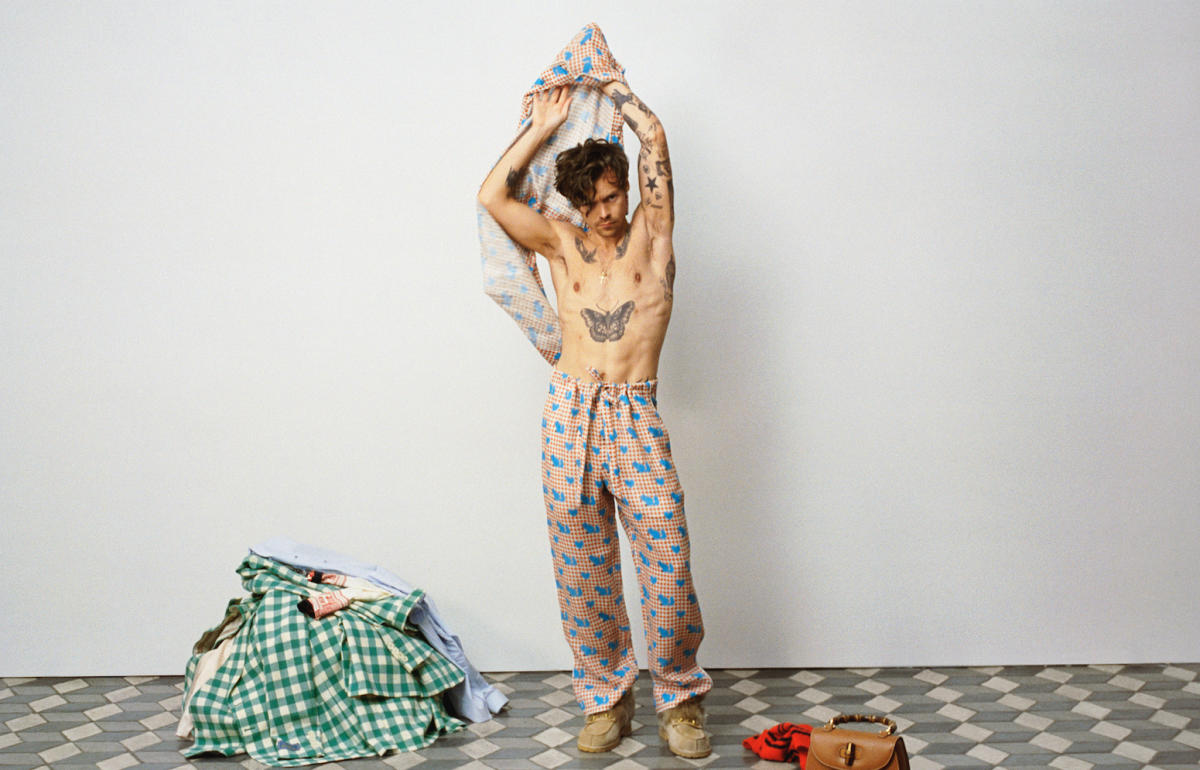 Watch Harry Styles Get Dressed (and Undressed) for New Gucci Campaign