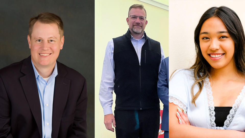 Three smiling headshots of INFiLED new hires.