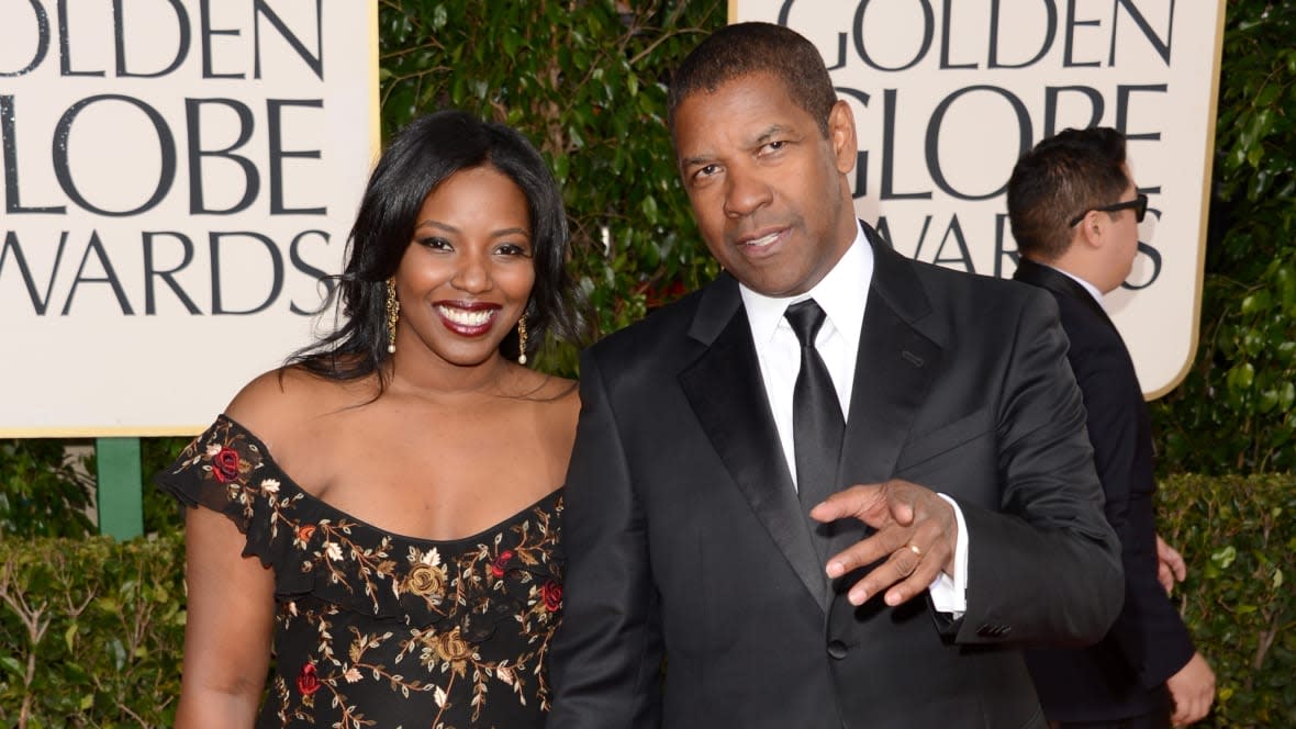 Denzel Washington (L) and Olivia Washington arrive at the 70th Annual Golden Globe Awards held at The Beverly Hilton Hotel on January 13, 2013 in Beverly Hills, California. (Photo by Jason Merritt/Getty Images)