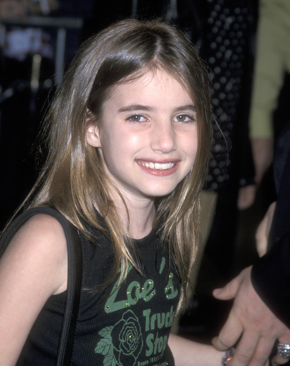 Emma Roberts at "Blow" premiere in 2001