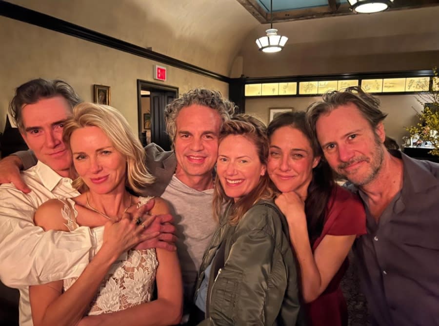 Billy Crudup, Naomi Watts, Mark Ruffalo, Sunrise Coigney, Lily Thorne and Josh Hamilton.