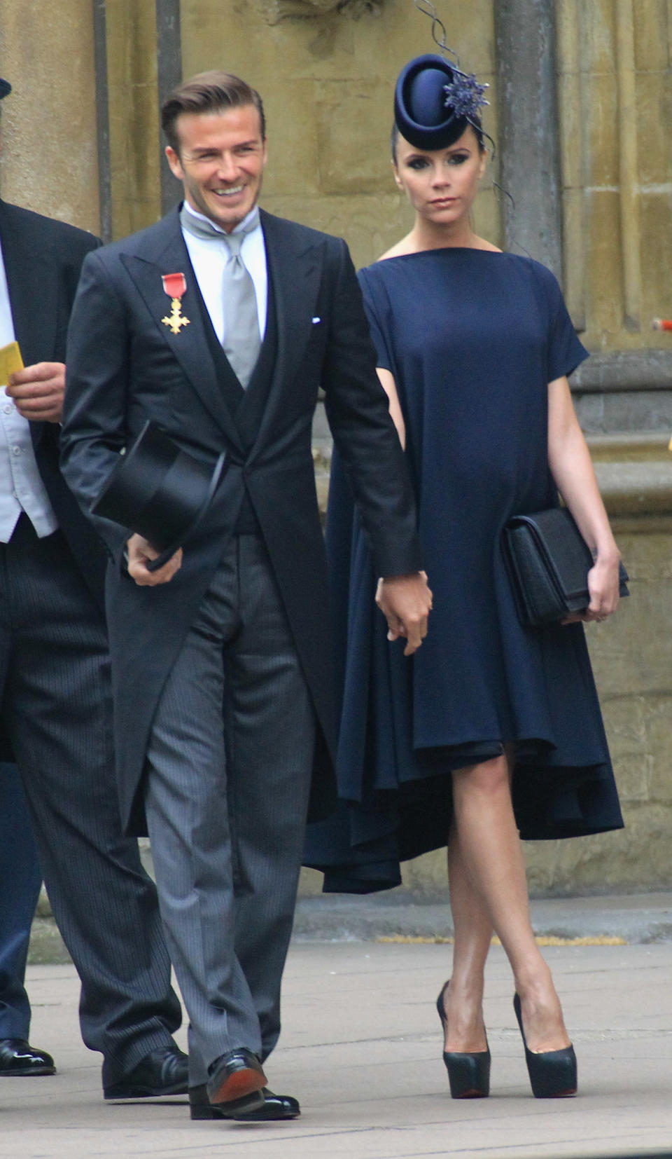 David and Victoria Beckham at the Duke and Duchess of Cambridge's 2011 nuptials [Photo: Getty]