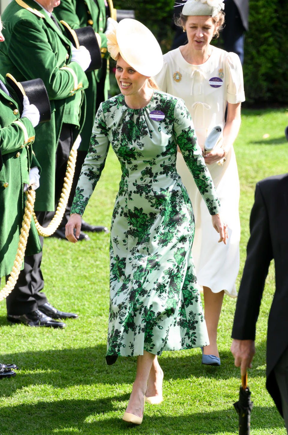 Princess Beatrice, floral, pastel, pumps, Royal Ascot 2024, royal family, horse racing