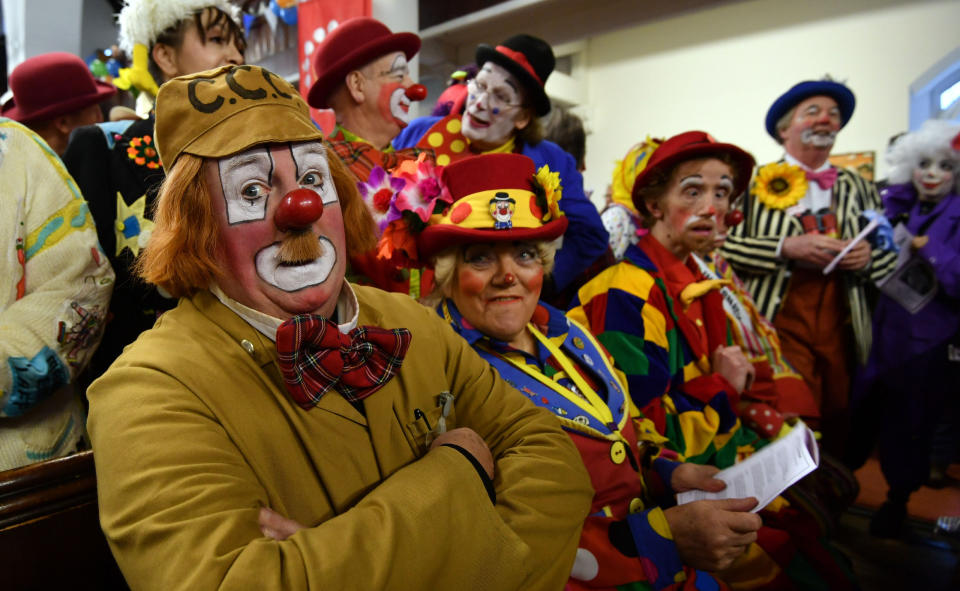 <em>Politics – clowns have revealed that their world can be mired in politics (Picture: PA)</em>