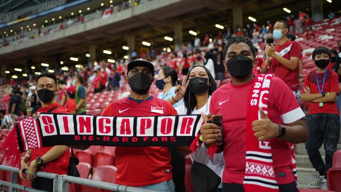 Pelatih Singapura, Tatsuma Yoshida, menyebut kemenangan atas Timnas Indonesia pada leg 2 semifinal Piala AFF 2020 akan menjadi hadiah Natal terindah buat suporter. Namun, Singapura akhirnya gagal melangkah ke final usai ditundukkan oleh Indonesia (dok. AFF)
