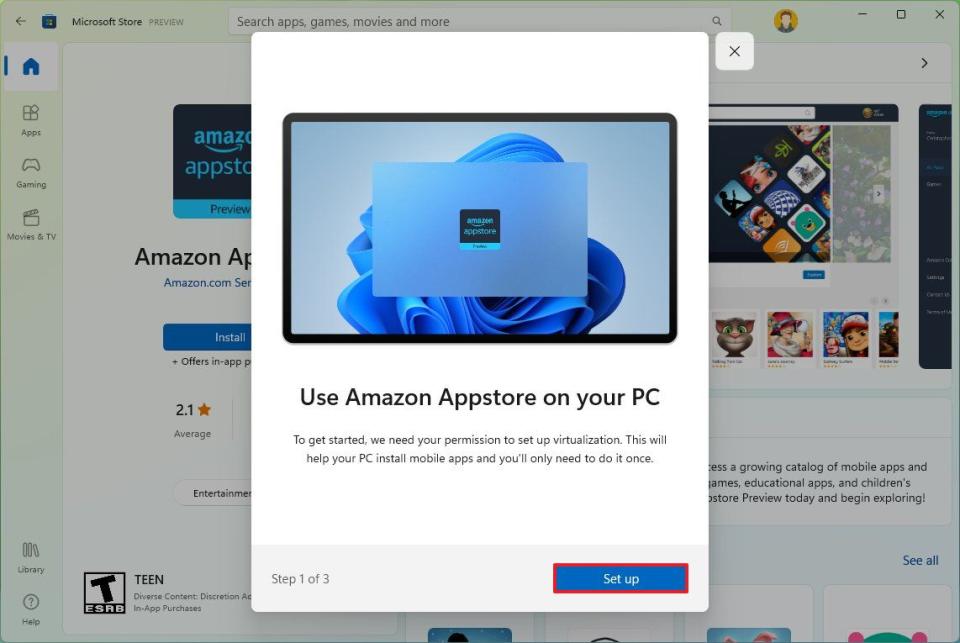 Amazon Appstore set up