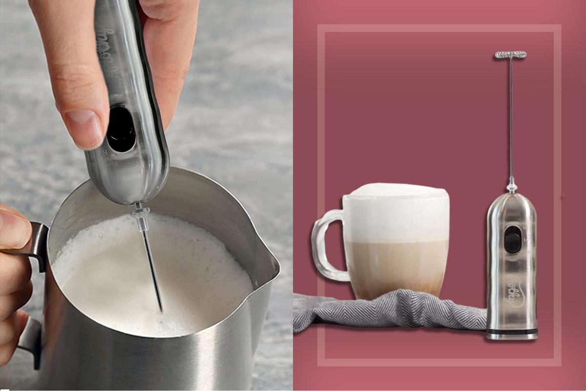 s $17 Handheld Milk Frother Makes Fancy Coffee Drinks