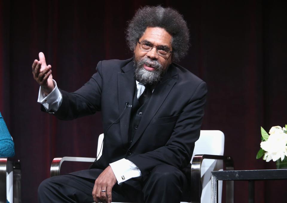 Professor, activist and now, third-party presidential candidate Cornel West spoke during a 2016 panel discussion in Beverly Hills, California.