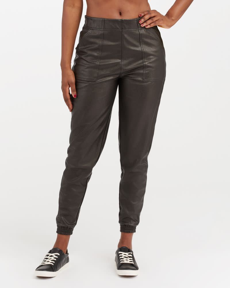 Leather-Like Jogger