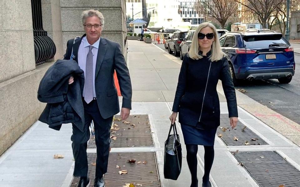 Ghislaine Maxwell's lawyers Jeffrey Pagliuca and Laura Menninger - Ted Shaffrey /AP