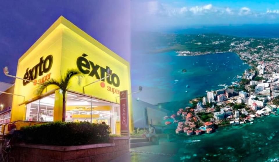 Éxito llega a San Andrés, los productos saldrán desde Cartagena. Imagen: Grupo Éxito