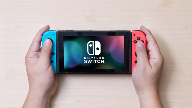 Restored Nintendo Switch 32GB Console Neon Red Neon Blue