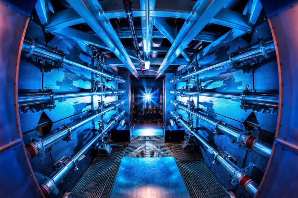 <div class="inline-image__caption"><p>The National Ignition Facility at Lawrence Livermore National Lab.</p></div> <div class="inline-image__credit">Lawrence Livermore National Lab</div>