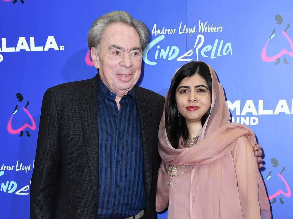 Gegenwind für Andrew Lloyd Webber, hier bei einer Aufführung von "Cinderella" zugunsten der Stiftung von Malala Yousafzai (r.). (Bild: imago/PA Images)