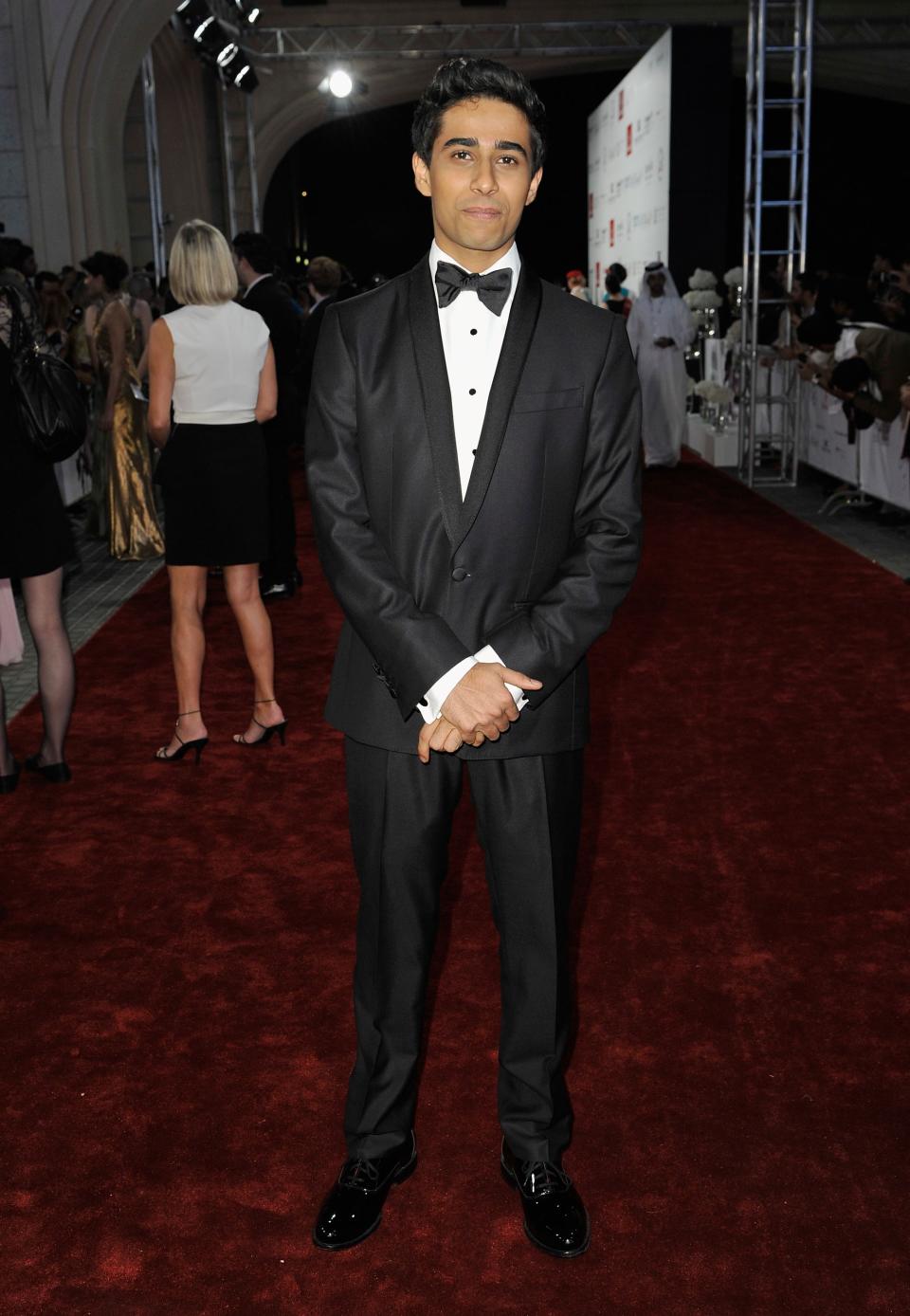 DUBAI, UNITED ARAB EMIRATES - DECEMBER 09: Actor Suraj Sharma attends the "Life of PI" Opening Gala during day one of the 9th Annual Dubai International Film Festival held at the Madinat Jumeriah Complex on December 9, 2012 in Dubai, United Arab Emirates. (Photo by Gareth Cattermole/Getty Images for DIFF)