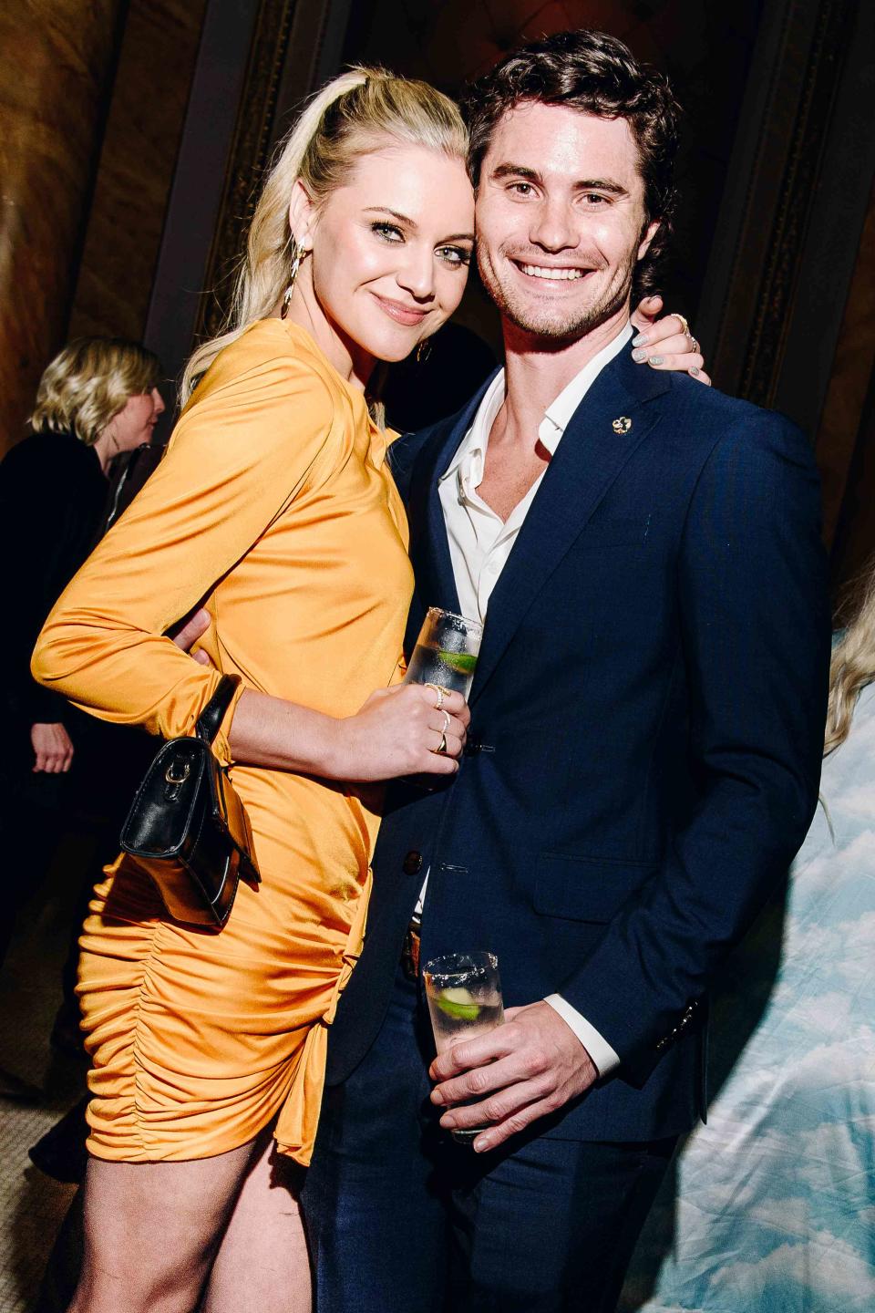 <p>Nina Westervelt/Variety via Getty</p> Kelsea Ballerini and Chase Stokes on April 4, 2023