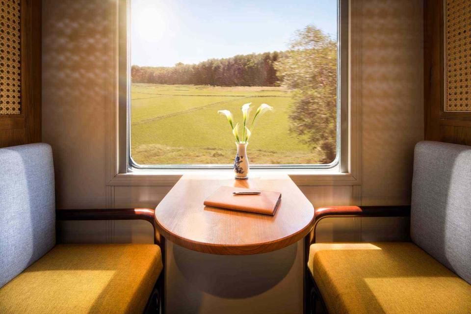 <p>Courtesy of The Vietage</p> A private cabin on board the Vietage.