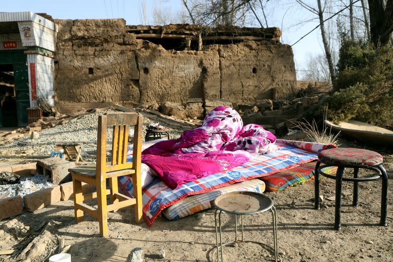 Aftermath of earthquake in Qinghai