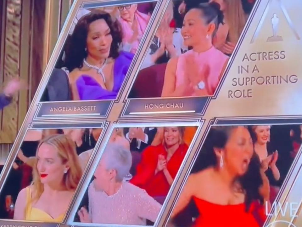 Angela Bassett praised after looking ‘sad’ at Oscars (ABC)