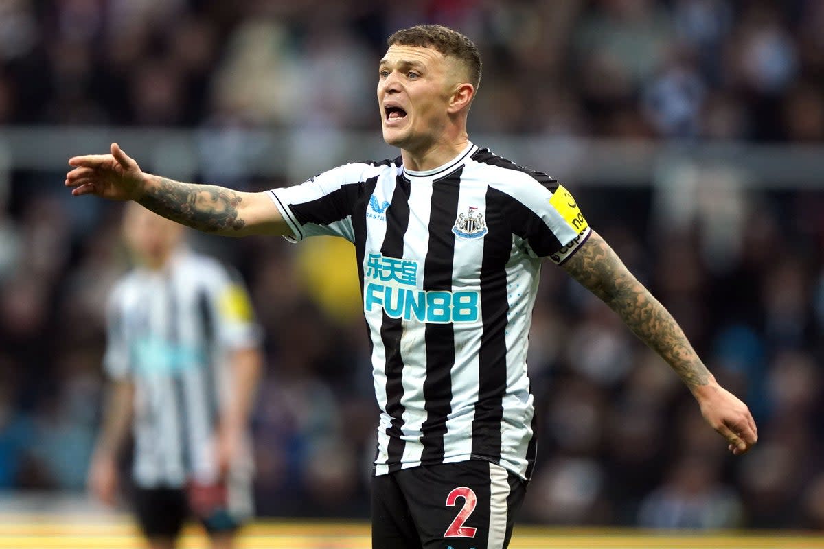 Kieran Trippier will lead his side out as Champions League football returns to  Newcastle  (PA Wire)