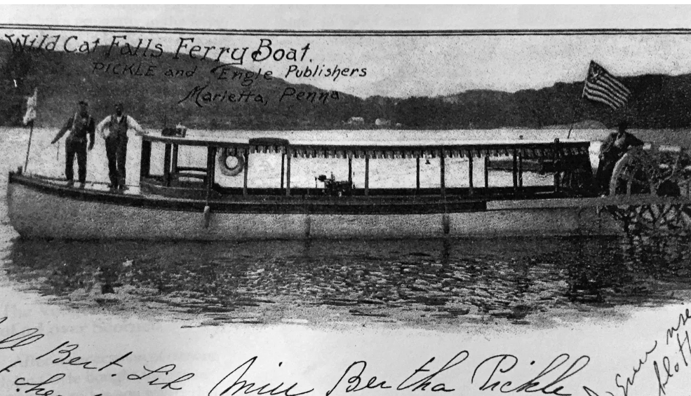 A century ago, seasonal ferry service ran between Marietta on the Lancaster County side to Wildcat Falls, a resort north of Wrightsville.