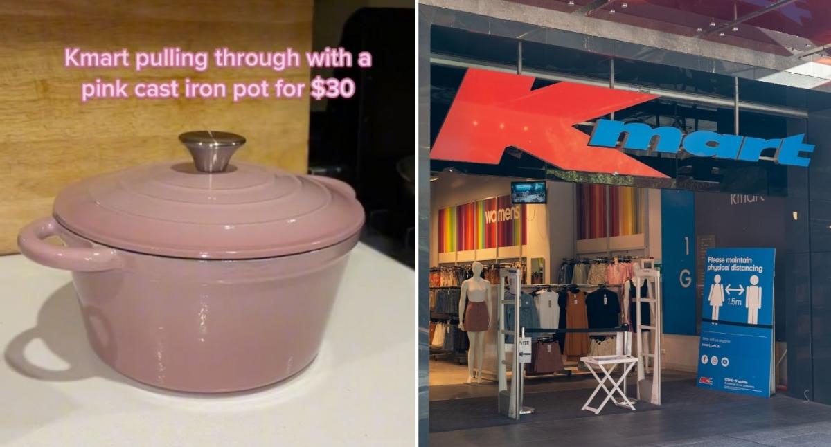 Kmart $29 budget cast iron pot praised by experts that rivals Le Creuset