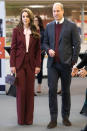 <p>For Thursday's outing, the two donned coordinated outfits, with William's sweater matching almost perfectly to Kate's suit. </p>