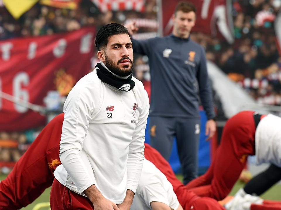 Emre Can has not played since suffering a back injury in March: Getty