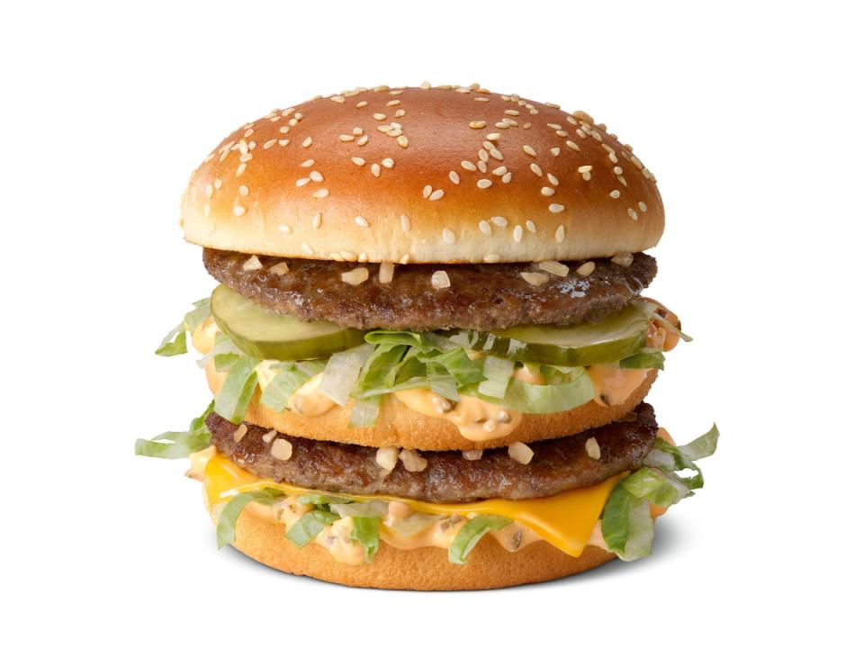A McDonald’s Big Mac sandwich now sits at an average price of $5.29, up from $3.99 in 2019 (McDonald’s)